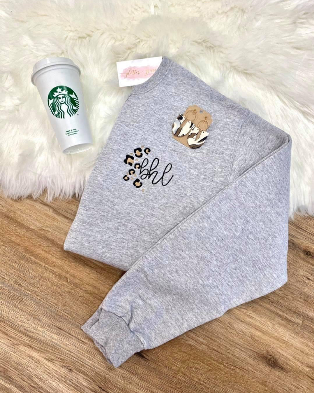 Leopard Monogram Sweatshirt