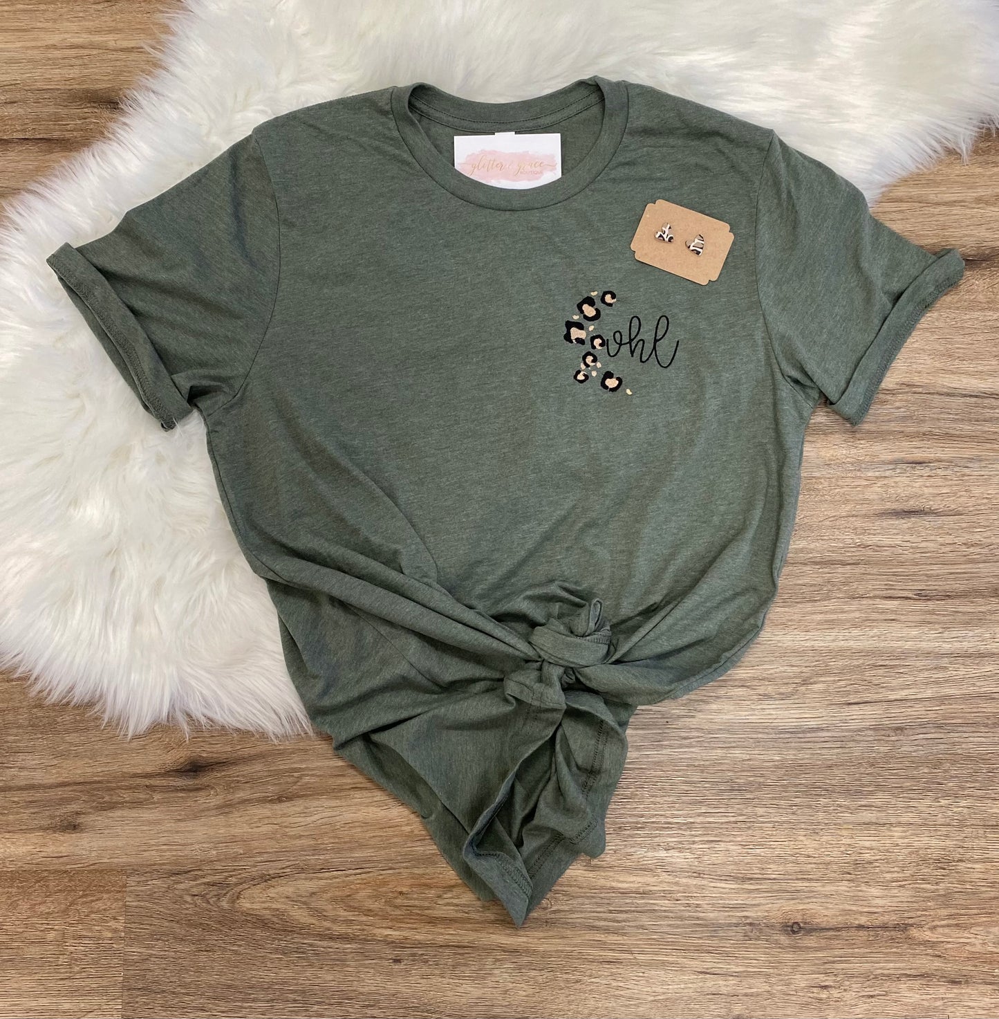 Leopard Bella + Canvas Tee