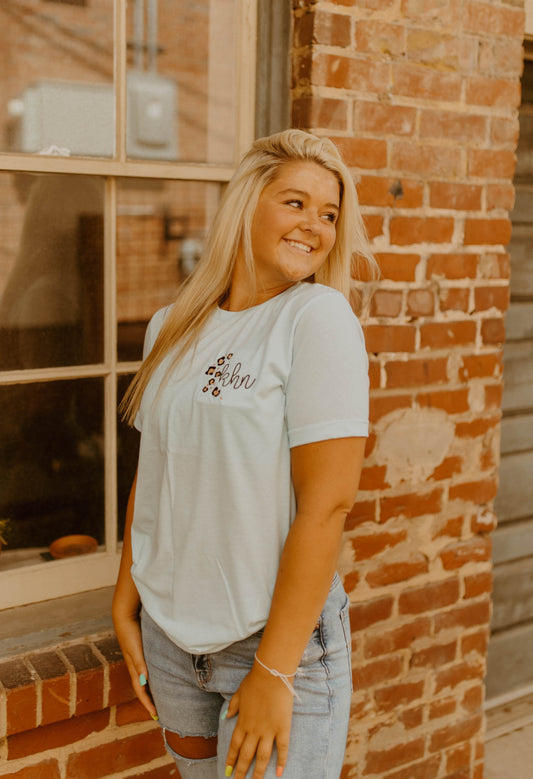 Leopard Bella + Canvas Tee