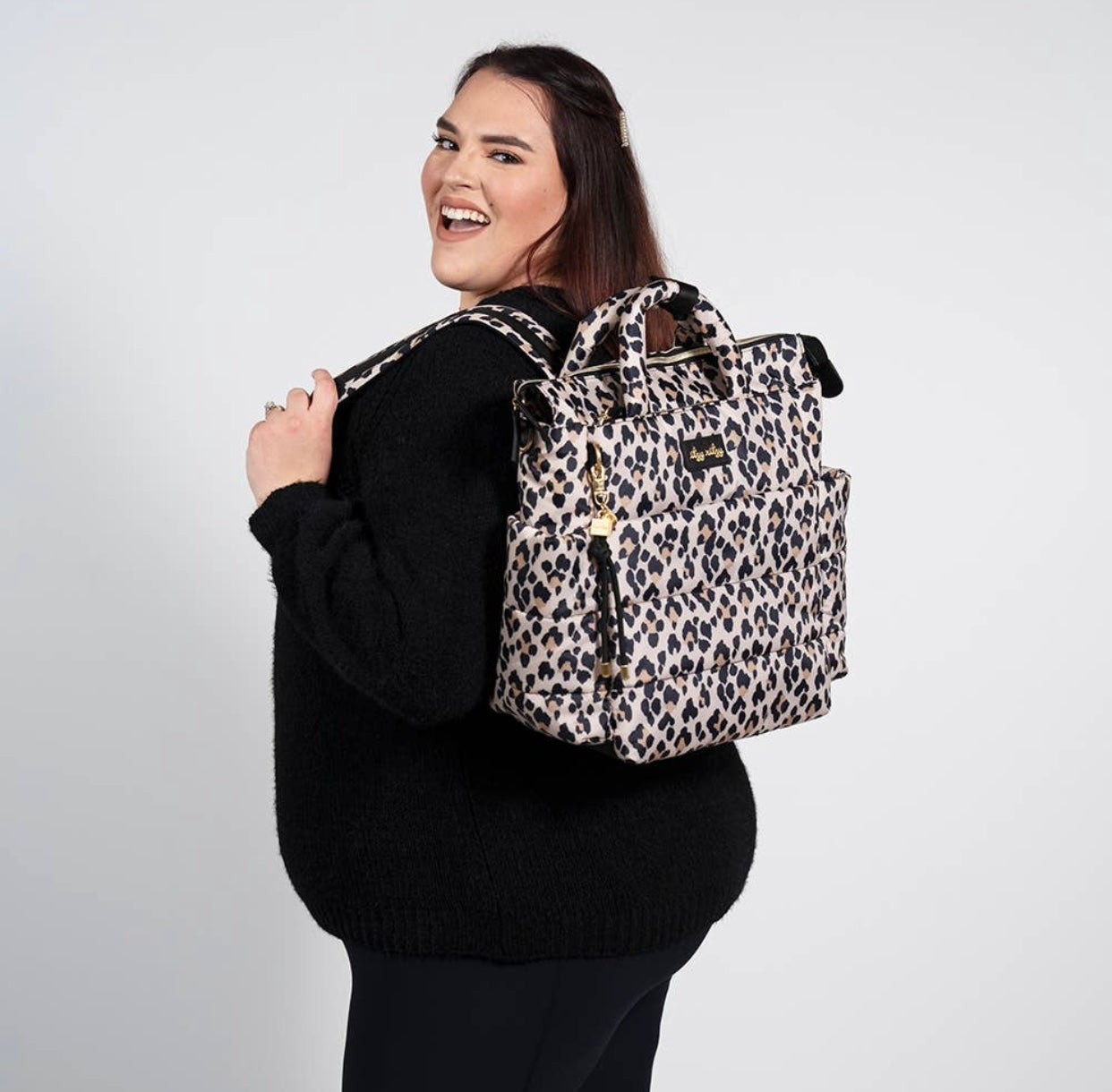 Dream Convertible Leopard Diaper Bag