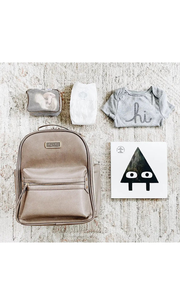brooklyn and bailey mini backpacks Itzy Ritzy Mini • Taupe